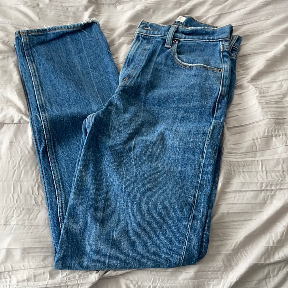 90s Straight High Rise Jeans